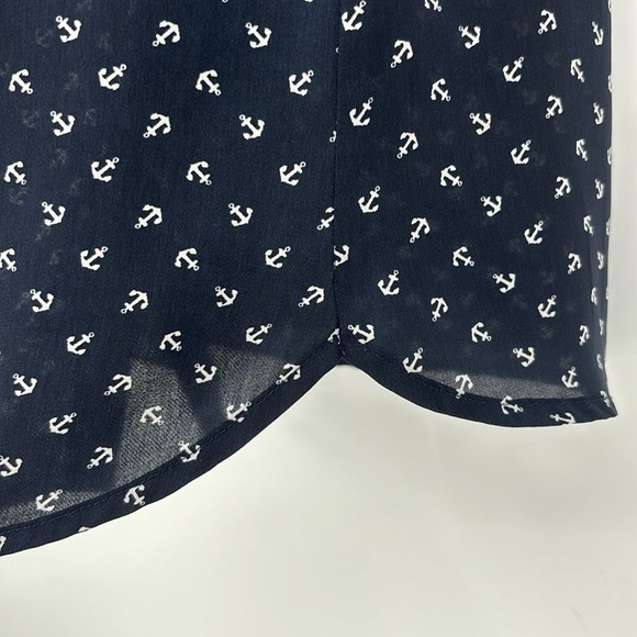 Banana Republic Navy Blue Anchor Tank Women’s Size 4 Petite - Picture 11 of 13